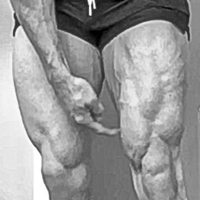 Man showing quad definition